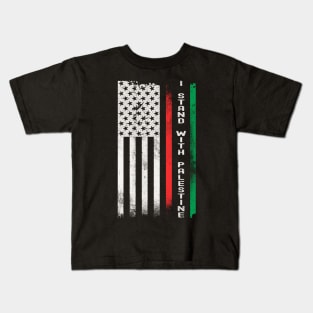 I Stand With Palestine Flag Kids T-Shirt